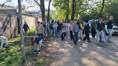 W akcję sprzątania zaangażowały się bydgoskie szkoły. / Fot. Damian Klich
