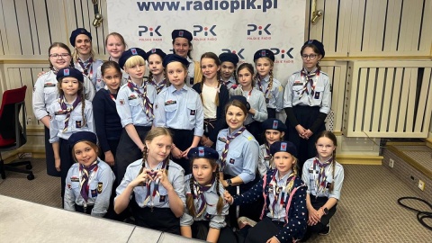Skauci Europy, II Gromada Przyłęki-Brzoza w Polskim Radiu PiK/fot. Izabela Langner