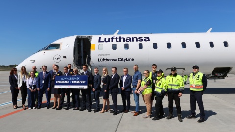 Po latach przerwy na bydgoskie lotnisko wróciły połączenia do niemieckiego Frankfurtu/fot: Port Lotniczy Bydgoszcz
