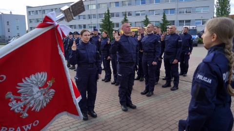 36 nowych policjantów z naszego regionu złożyło ślubowanie/fot: KWP w Bydgoszczy