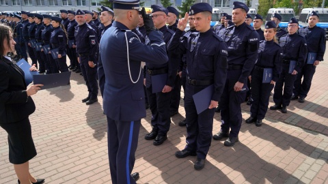 36 nowych policjantów z naszego regionu złożyło ślubowanie/fot: KWP w Bydgoszczy
