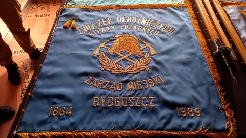 Do Muzeum Okręgowego trafiły sztandary Ochotniczych Straży Pożarnych przy dawnych bydgoskich zakładach/fot: Tatiana Adonis
