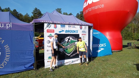 Biegacze przed rozpoczęciem Ultra Cross Myślęcinek/fot. Agata Raczek
