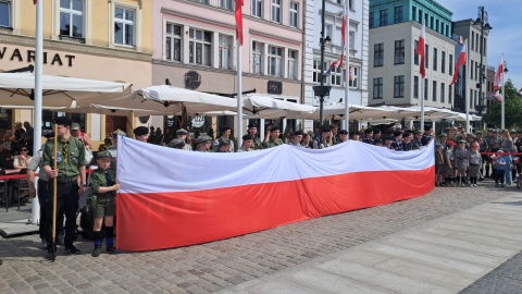 Uroczystość z okazji Dnia Flagi w Bydgoszczy/fot. Damian Klich