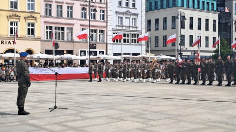 Uroczystość z okazji Dnia Flagi w Bydgoszczy/fot. Damian Klich