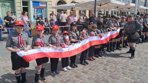 Uroczystość z okazji Dnia Flagi w Bydgoszczy/fot. Damian Klich