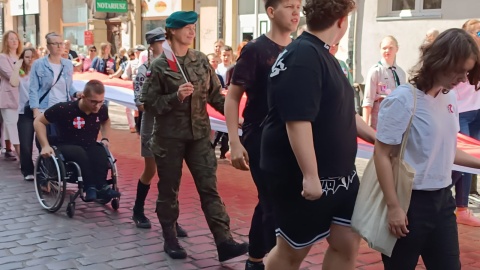 Uroczystość z okazji Dnia Flagi w Grudziądzu/fot. Marcin Doliński