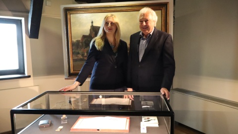 Portrety Marka Wincentego Chmielewskiego i jego żony Luizy Marii Wilhelminy Chmielewskiej przekazał Muzeum Okręgowemu w Bydgoszczy potomek rodu - Wolf von Chmielewski/fot. Agata Raczek