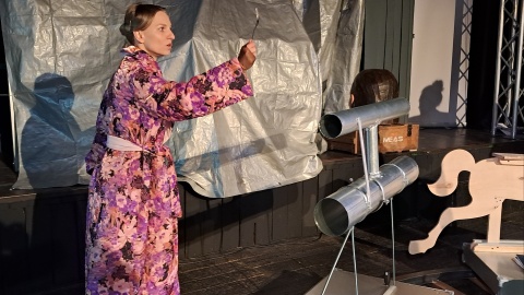 Próba spektaklu „Fabryka Absolutu". / Fot. Ewa Dąbska-Wieczorkowska
