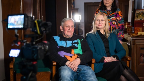 Na planie filmu „Piernikarki". / Fot. Szymon Ździebło