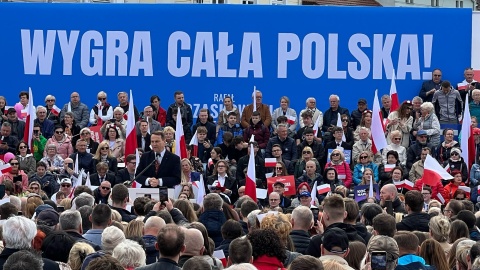 Podczas spotkania przemawiał m.in. Radosław Sikorski, minister spraw zagranicznych/fot: Izabela Langner