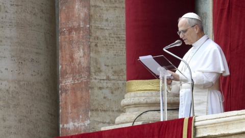 Pierwsze spotkanie papieża Leona XIV z wiernymi na modlitwie Regina Coeli/fot. PAP, EPA