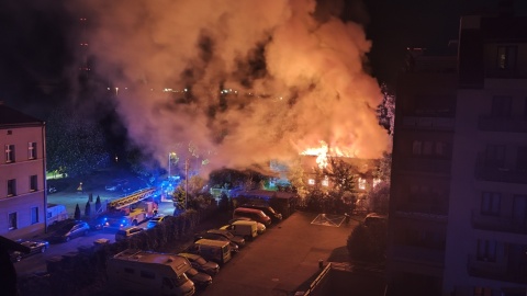 Do pożaru doszło w budynku przy ul. Łokietka. / Fot. Rafał Korbut