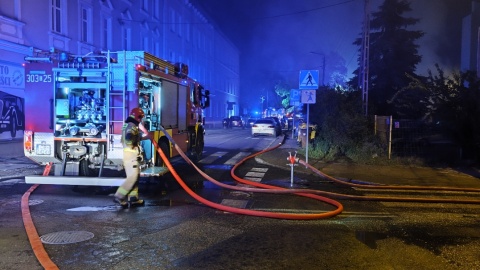 Do pożaru doszło w budynku przy ul. Łokietka. / Fot. Rafał Korbut