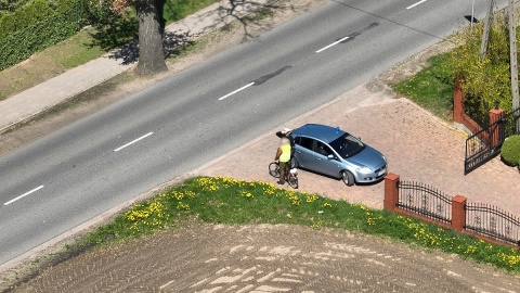 Tak wyglądąła akcja policji z wykorzystaniem drona. / KPP w Świeciu