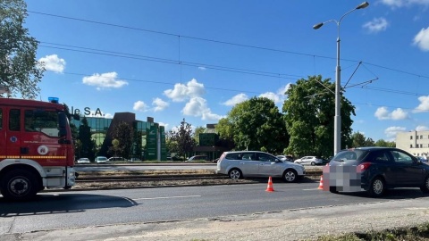 Ruch tramwajowy przy ul. Fordońskiej jest wstrzymany. / Fot. Patryk Głowacki