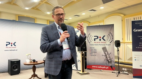 Cezary Wojtczak, redaktor naczelny PR PiK. Konkurs Grand PiK w Bydgoszczy/fot. Izabela Langner