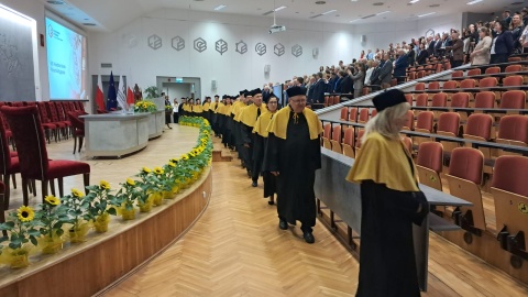 Uroczystość nadania tytułu doktora honoris causa Politechniki Bydgoskiej prof. Joanniej Barłowskiej/fot. Damian Klich