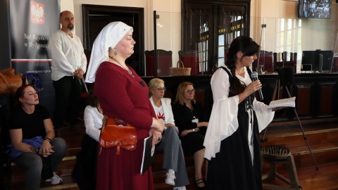 W ramach Nocy Otwartych Sądów w Bydgoszczy odtworzono XVII-wieczny proces o czary, do jakiego doszło w dawnym Fordonie/fot. Tatiana Adonis
