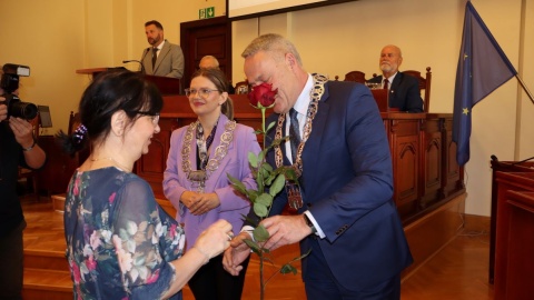 Uroczystość z okazji 35-lecia samorządu odbyła się podczas sesji Rady Miasta Bydgoszczy/fot. Tatiana Adonis