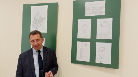 Patryk Tuleja, uczeń Zespołu Szkół Technicznych w Malborku jest autorem prac przedstawionych na wystawie „FAScynująca perspektywa - świat widziany oczami Patryka"/fot. Monika Kaczyńska