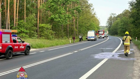 Zderzenie trzech aut w Górsku- gmina Zławieś Wielka/fot. OSP Pędzewo