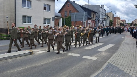 Punktem kulminacyjnym obchodów było odsłonięcie pomnika św. Huberta/fot: Marcin Doliński