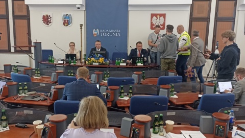 Środowiska prawicowe protestowały kilka godzin w sali sesyjnej/fot. Monika Kaczyńska