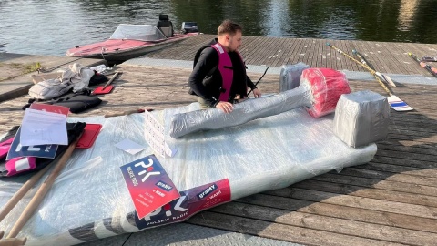 Trening ekipy Polskiego Radia PiK przed Wielkim Wyścigiem Butelkowym/fot. Izabela Langner