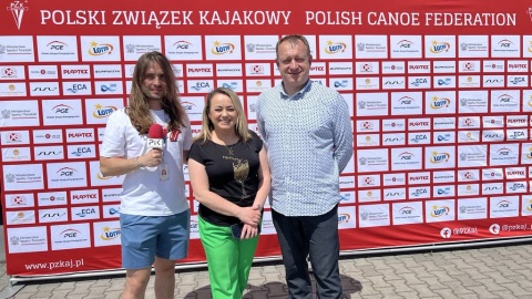 Dla Dariusza Białkowskiego to pierwsze regaty w roli prezesa Kujawsko-Pomorskiego Związku Kajakowego/fot. Izabela Langner