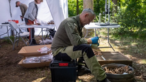 Wykopaliska archeologiczne w Borównie/fot. Instytut Pamięci Narodowej Oddział w Gdańsku/Facebook