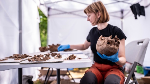 Wykopaliska archeologiczne w Borównie/fot. Instytut Pamięci Narodowej Oddział w Gdańsku/Facebook