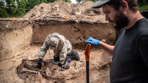 Wykopaliska archeologiczne w Borównie/fot. Instytut Pamięci Narodowej Oddział w Gdańsku/Facebook