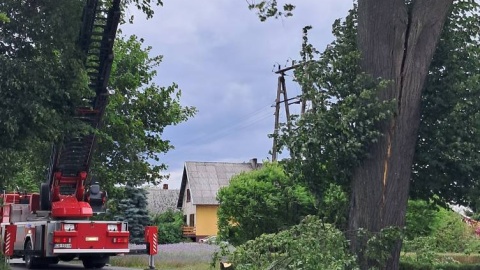 Region po przejściu burzy/fot. OSP Dobrcz/Facebook