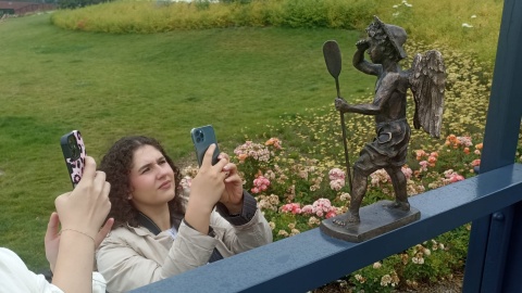 Anioł-flisak na Bulwarze Fildelfijskim/fot. Monika Kaczyńska