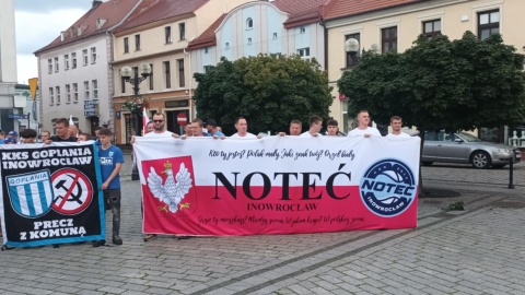 Tak wyglądał protest na inowrocławskim rynku. / Fot. Marcin Glapiak