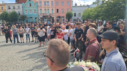 Pikietę zorganizowano na rynku w Nowem. / Fot. Damian Klich