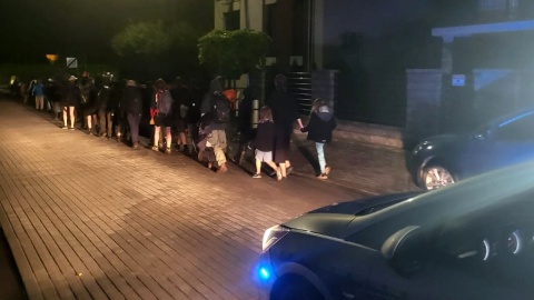Ewakuacja obozu w Tuszynach/fot. KMP w Bydgoszczy
