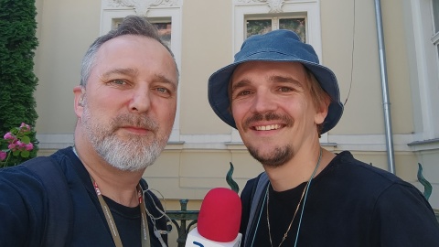 Na spacer po Bydgoszczy wybrali się Maciej Wilkowski i Mikołaj Buzała/fot: Maciej Wilkowski