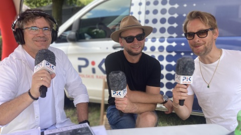 Jarmark Ekologiczny z królewną Anną w Brodnicy. Na zdjęciu: Dariusz Gross i członkowie Big Bike Orchestra/fot. Krystian Makowski