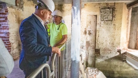 Trwa remont Młyna Górnego w Grudziądzu - powstanie tu Młyn Energii/fot. Szymon Zdziebło, tarantoga.pl dla UMWKP