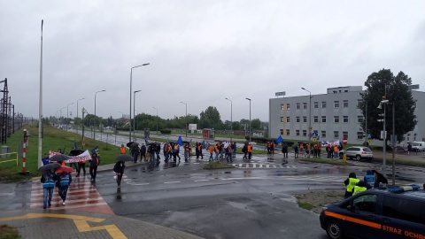 Protest maszynistów w Bydgoszczy/fot. Tatiana Adonis