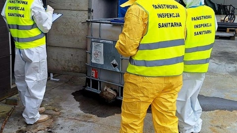 Na miejscu pracowali przedstawiciele Powiatowej Inspekcji Sanitarno-Epidemiologicznej/fot. Wojewódzka Stacja Sanitarno-Epidemiologiczna w Bydgoszczy/Facebook