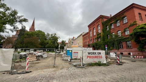 Trwa rewitalizacja Placu Wolności w Bydgoszczy/fot. Izabela Langner