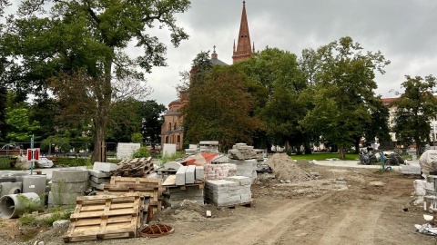 Trwa rewitalizacja Placu Wolności w Bydgoszczy/fot. Izabela Langner
