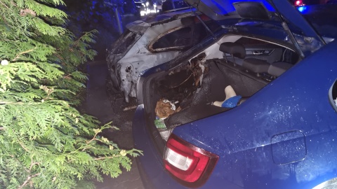 Policja bada sprawę pożarów samochodów w Bydgoszczy/fot. KM PSP Bydgoszcz