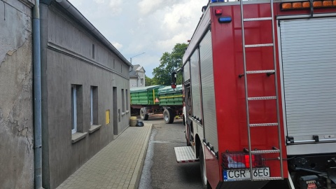 W tym zdarzeniu nikt nie ucierpiał, ale straty budowlane są ogromne/fot. PSP Grudziądz