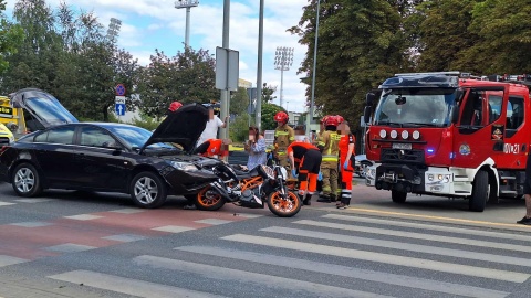 Wypadek przy ul. Ogińskiego w Bydgoszczy/fot. Heron15 Pomoc Drogowa Bydgoszcz 24h Andruszczenko Krystian 501337500, Facebook