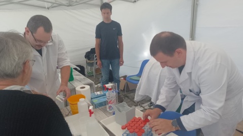 Rodzinny piknik naukowy „Odkrywcy przy Centrum Nowoczesności Młyn Wiedzy/fot: Michał Zaręba