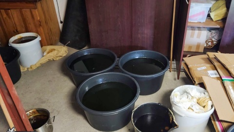 Funkcjonariusze zlikwidowali laboratorium narkotykowe w powiecie świeckim/fot: CBŚP